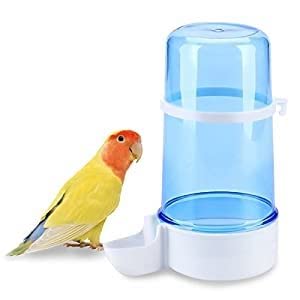 Automatic Pet Feeder,Bird Hamster Small Animal Feeder, Automatic Feeding Device Water Dispenser for Hamster Bird Pigeon Parrots Mini Hedgehog with Holder (5.902.836.10in)