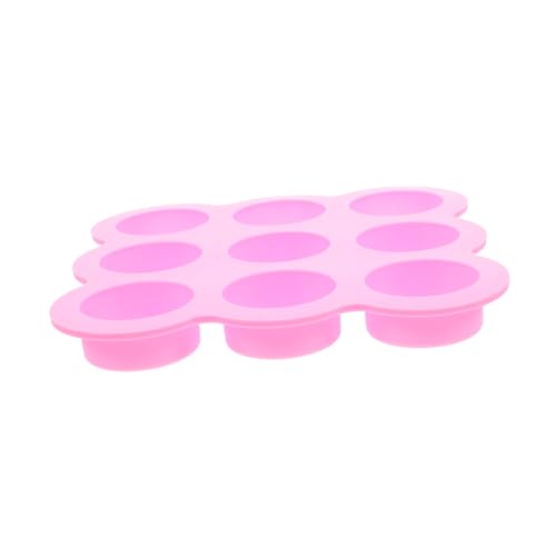 IMIKEYA 9 Molde de torta bandeja silicio postre para Horneando cacerola de huevo de la freidora de aire molde de pastel de silicona molde de chocolate de silicona gel de sílice rosa