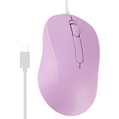 Genérico ratón con cable USB para ordenador, accesorios plug and play silenciador antideslizante para oficina, escuela, juegos de ordenador, hombres y mujeres