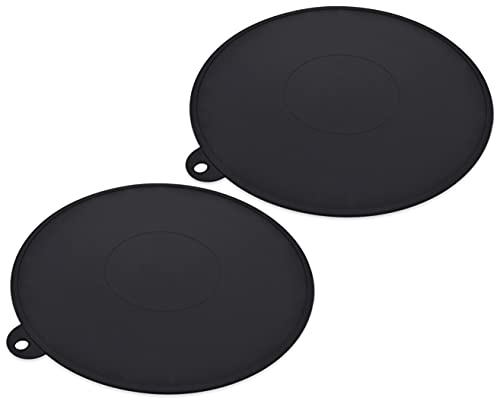 大竹産業 IHシリコンマット 厚手2枚セット (日本製) ブラック 約20x20cm クッキングヒーター用 焦げ防止シート コンロカバー 3040614