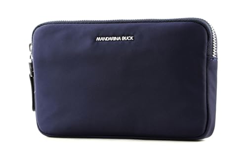 Sac d'accessoires nylon Mandarina Duck bleu marine zippé