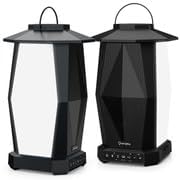 Onforu Outdoor Bluetooth Speakers Waterproof, True Wireless Stereo Lantern Speaker with RGB LED Lights, 2 Pack 50W Led Flame Speaker, Dual Pairing, 20H Playtime, Enhanced Bass for Patio Garden Decor