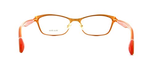 Miu Miu Mu55Lv - Lae1O1 Eyeglasses, Gold Frame 53Mm W/Clear Demo Lens #TOP4