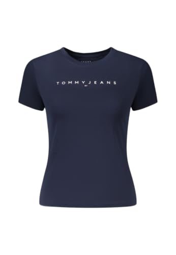 T-Shirt S/S Tommy Jeans Tjw Slim Linear Tee en bleu marine taille XL pour femme