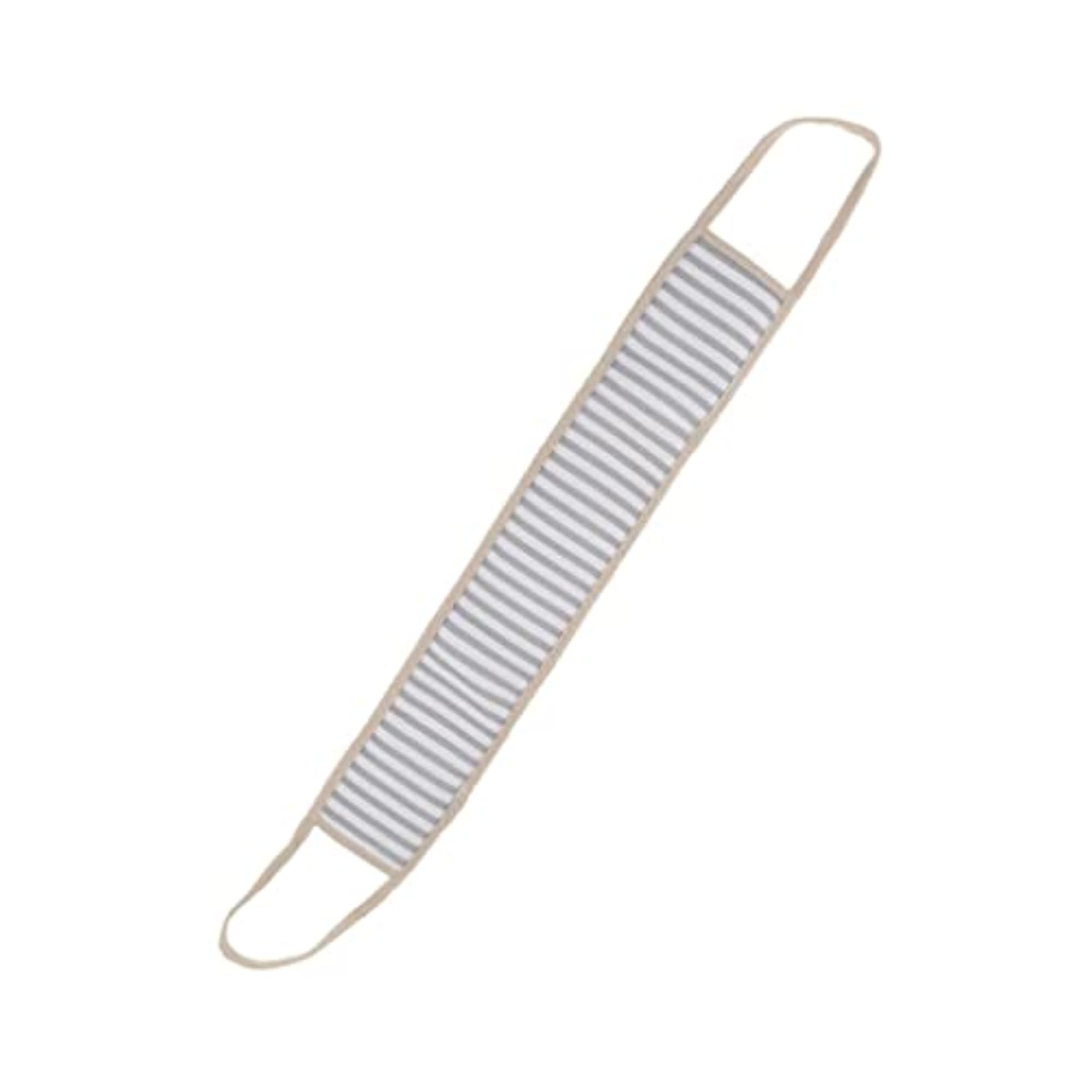 Long Striped Exfoliating Back Scrubber Loofah Sponge, Light Green