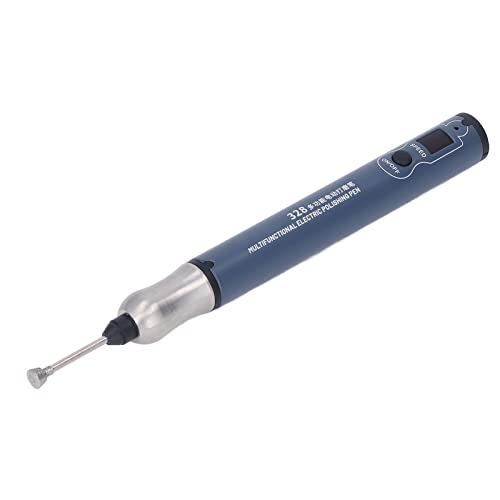 Stylo de gravure électrique avec affichage LED, 3 vitesses réglables, mini graveur multifonctionnel avec 9 têtes pour les projets de loisirs créatifs, corps en acier inoxydable – vue 5