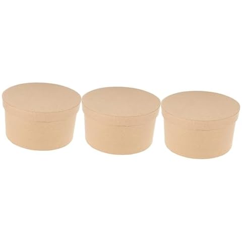 GARVALON 3pcs Oval Carton Boxes with Lids for Presents Cookie Holder Treat Boxes Chocolate Candies Cookies Mailers Wrapping Boxes Chocolates Para Regalo Candy Cardboard Cover