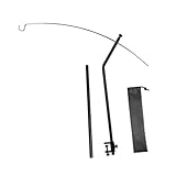 DeeRace 【2025新登場！】ランタンスタンド 卓上ランタンスタンド ランタンハンガー ランタンポール ライトサポート 調節可能 多機能 軽量 コンパクト 釣り 旅行 BBQ アウトドア キャンプ用 専用収納ケース付き, 二重セクション