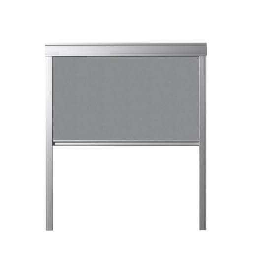 BAUBAY Verdunkelungs-Rollo für Dachfenster Graphit FAKRO | ARON | OptiLight | ERW,Fenstercode: 66 x 118 cm – einfache Montage | Fast vollständige Verdunkelung | schmutzresistentes Material