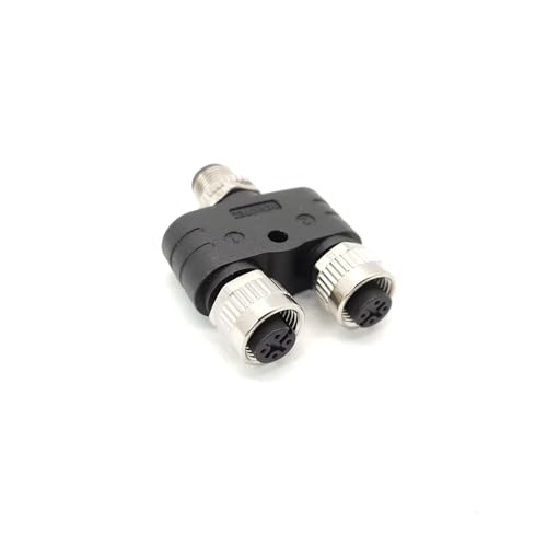 Elecbee 2pcs M12 Y Connector 4 Pin Male to Female miniatura 6