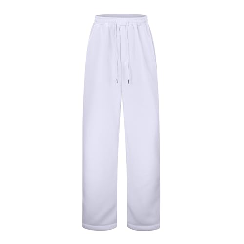 Boys Sweatpants Athletic Joggers with Drawstring Waist and Pockets Teen Boy Clothes White Sweatpants 2025 Winter Fall2