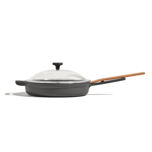 Our Place Cast Iron Always Pan | Premium Enameled, Toxin-Free Surface | 10-inch 8-in-1 Multifunctional Cookware System | Lid, Handle Covers | Heavy Duty Skillet | Oven & High Heat Safe | Char
