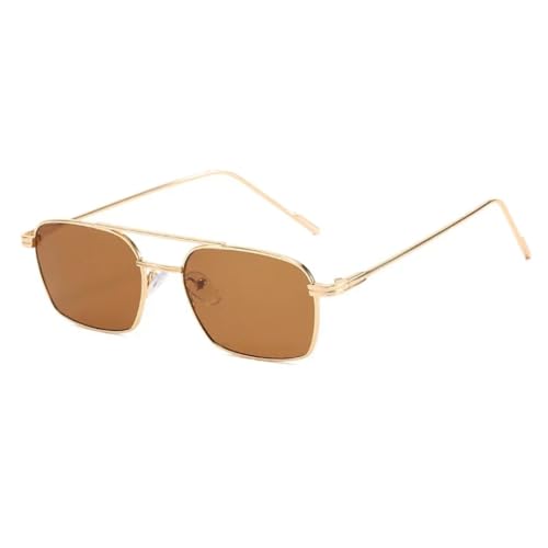 Lunettes de soleil en métal style rétro pour hommes et femmes avec verres solaires élégants