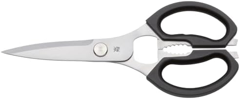 WMF Küchenschere 23 cm, Haushaltsschere, Schere Küche, Cromargan Edelstahl, Kunststoffgriff, Universal-Schere mit Flaschenöffner und Dosenheber
