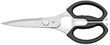 WMF Küchenschere 23 cm, Haushaltsschere, Schere Küche, Cromargan Edelstahl, Kunststoffgriff, Universal-Schere mit Flaschenöffner und Dosenheber