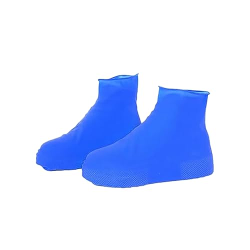 Waterproof Shoe Covers, Elastic and Reusable Shoe Protector for Rain and Wet Weather, Universal Size Fits Shoes Size 41-47, Blue2