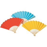 カラーせんす 扇子 手作り キッズ 子供 お祭り 衣装 運動会応援グッズ 体育祭 イベント 黄