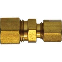 18076 Reducing Union, 1/4 in Compression x 1/8 in Compression, Brass (3 Pack)
