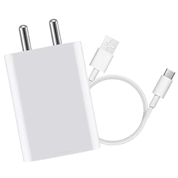 Image of Original 66W Flash Charging Adapter with USB to Type C Cable Compatible for Y200 5G /V29 /V27 /V25 /V23 /V23e /V21 /T2 /T2x /Y36 /Y56 /Y72 /iqoo neo 3 /neo 6 (Adapter and Cable) (DEC80)