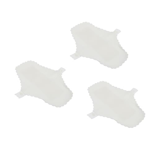 Baluue 3Pcs Reusable Menstrual Pads for Women and Puerpera Washable Cotton Sanitary Napkins with Thin Breathable Leak Resistant Sanitary Towels with Hidden Button Snap Comfortable