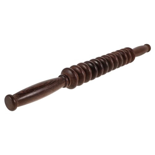 SOESFOUFU Ergonomic Chicken Wing Shape Yoga Stick 48cm Wood Massage Roller Back Leg Massager Muscle Stick Deep Tissue Relief