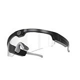 [AOUMK] カメラ撮影サングラス4KフルHDアウトドアスポーツスマートグラス、通話サポート、マイク内蔵、写真撮影、狩猟、サイクリング、ランニング用乗馬メガネビデオ (ホワイトいサングラス,65G)