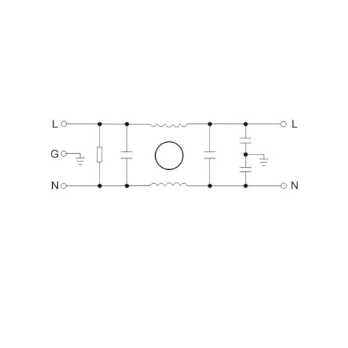 Filtro de corriente 10A monofásico con terminales de tornillo para red de 220V 3