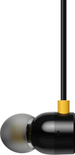 Image of Original in-Ear Compatible with realme Buds 2 Wired in Ear Earphones with Mic (Black)