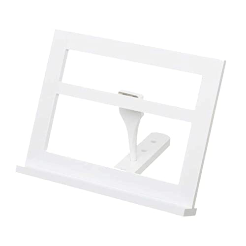 Lutrin de cuisine en bois blanc inclinable pour recettes