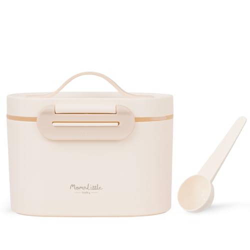 Image of MomnLittle Baby Formula Dispenser Container 8.8oz 6.1oz Portable Formula Dispenser Container with Scoop and Carry Handle for Travel Outdoor Activities for Baby Infant