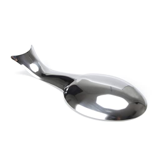 MUCKLILY 1pc Stainless Steel Ladle Stand Holder for Kitchen Supplies Rustproof Easy to Clean Rack for Soup Ladle and Spatula Storage Silver Kitchen Accessory