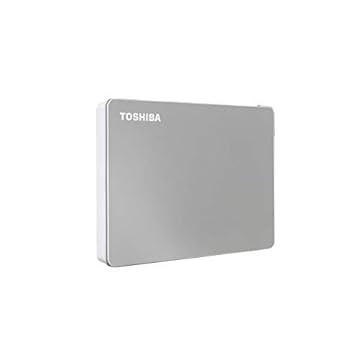 HD Externo Portátil Toshiba 1TB Canvio Flex USB-C,USB 3.0 Prata para PC, Mac e Tablet - HDTX110XSCAA