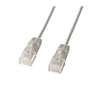 �T�����T�v���C �J�e�S��6�����ɍ�LAN�P�[�u�� (���C�g�O���[�A5m) KB-SL6-05×5�Z�b�g