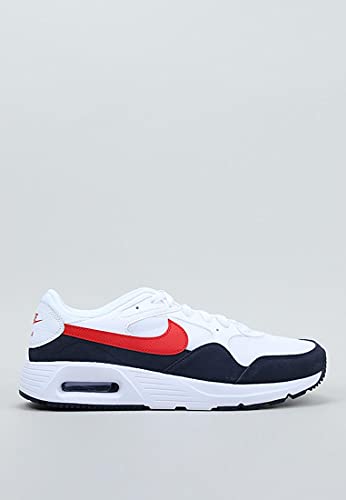 Image of Nike Men's Air Max Sc, White, 7 US, White /University Red-Obsidian (CW4555)