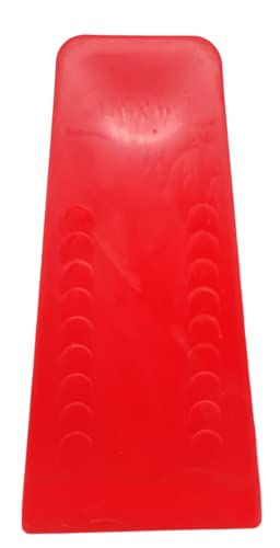 Foto von HMH-Shop 3 x Fällkeil 140x65x20mm Keile aus Kunststoff Rot Forst Zubehör schlagfest Fällheber Forstkeil Hubhöhe 20mm Keil zum kontrollierten Fällen von Bäumen