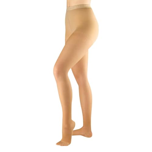 Actifi Women's Sheer 15-20 mmHg Compression Stockings, Pantyhose, Moderate Support