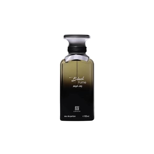 Ahmed Al Maghribi Black Fume Eau de Parfum 100ml Smoky Woody & Amber Arabian Fragrance with Raspberry Orris Burnt Wood Oud Tobacco & Ambroxan Strong Projection Long Lasting EDP