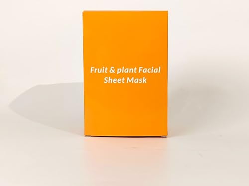 Generic Facial Sheet Mask Set, Moisturizing, Brightening, Soothing (9 Pcs) - Cruelty-Free With Fresh Orange, Strawberry, Lemon, Papaya, Dragon Fruit, Mango, Blueberry, Red Pomegranate, Cherry thumb #1