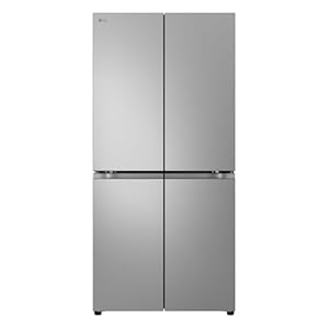 LG GMB860PYDE American Combi-koelkast, breedte 83 cm, lineaire koeling, E-classificatie, 530 l, roestvrij staal, anti-vingerafdruk