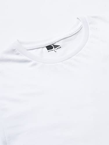 Image of Dennis Lingo Men's Poly Cotton Regular Fit Solid with Printed Patch Pocket Half Sleeve Round Neck T-Shirt