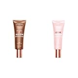 L'Oreal Paris True Match Lumi Glotion Natural Glow Enhancer, Illuminator Highlighter Skin Tint, Fair and Deep Shades, 1.35 Ounce Each