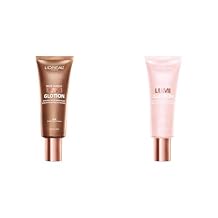 LOreal Paris True Match Lumi Glotion Natural Glow Enhancer, Illuminator Highlighter Skin Tint, Fair and Deep Shades, 1.35 Ounce Each
