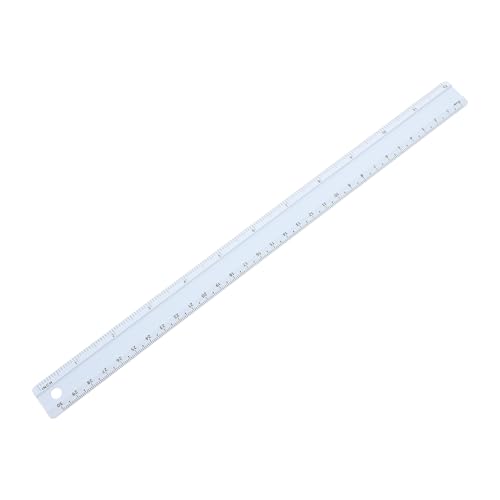 Tofficu アルウム合製定規 センチと両対応 測定 精密 描画用 文房具 事務用品 建築製図用品 オフィス用 プロ仕様 製図ツール 製