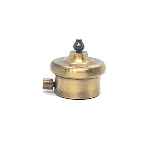 Image of FAPBADRI Simple Curtain End Caps /Finials for a 1 inch Pipe /Rod, Colour - Antique Gold Pointed Design, 6 Pieces