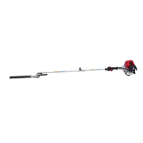 Desbrozadora con motor de gasolina, 1400 W, 51,7 cc, 6500 rpm, gasolina, multifunción, 4 en 1, desbrozadora, motosierra para cortar bordes de césped