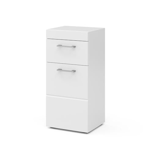 Vicco Midischrank Luna, Weiß, 37 x 79 cm, zur Wandmontage, kombinierbar mit weiteren Luna Möbeln