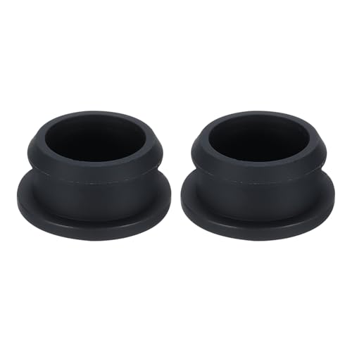 Image of Snap in Locking Hole Plugs Rubber Panel Seal Cover Drilled Silicone Caps, [for Kitchen Rubber, Waterproof Sealing Plugs] - 26mm /1in /Black /2Pcs