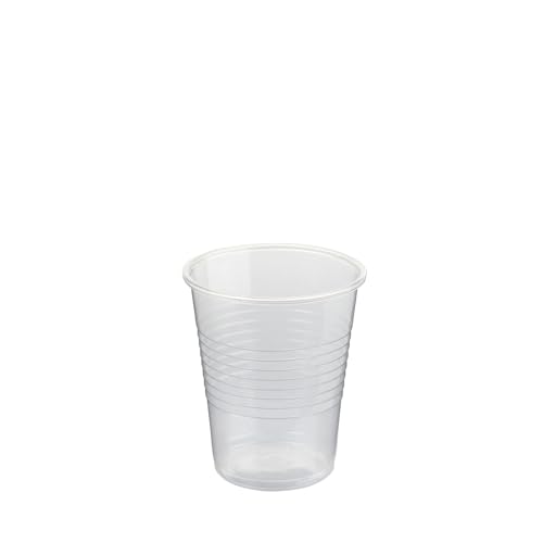 ALMERICORP Vaso Transparente de Polipropileno (PP) 200ml - 3000 uds - Reutilizables - Ecológicos - Resistentes - Ideal para Fiestas, Oficinas, Catering