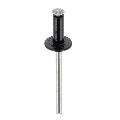 Rivets Épanouis Noirs Fixation Durable et Anti-Vibration pour Plaque Auto Restagraf
