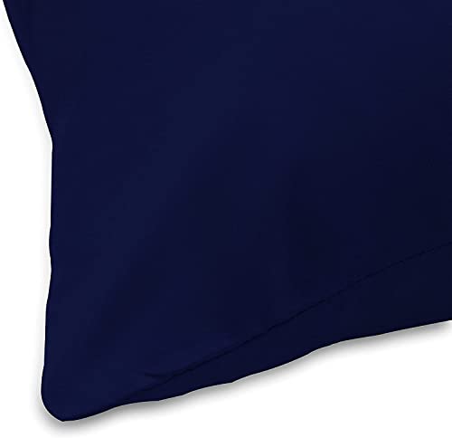 Travel Size Pillow Cases 12 X 16 Set Of 2 500 Thread Count Kinderfluff Pillow Cover 100% Egyptian Cotton Envelope Closure Toddler Pillowcase 12X16 Fits Boudoir Pillow Size 11X15, 12X18 Navy Blue #TOP3